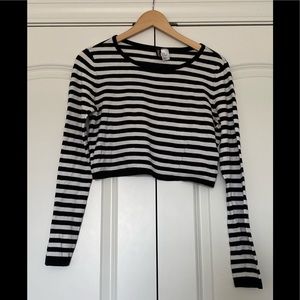 H&M Divided Crop Striped long sleeve too